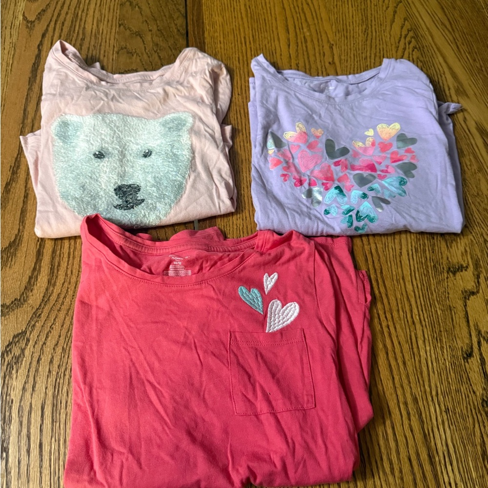 Members mark Set of Three long sleeve Graphic T-Shirts